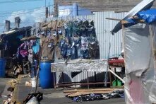 Straßenmarkt in Kingston, Jamaica